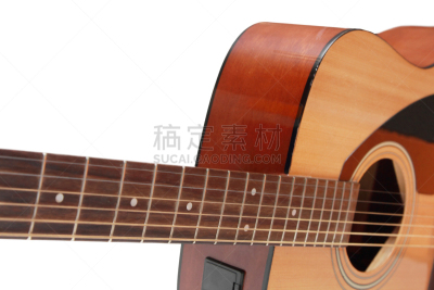 吉他,部分,白色背景,分离着色,英文字母f,琴码,布鲁斯音乐,弦乐器,洞,水平画幅