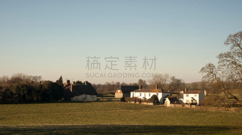 埃夫伯里,威尔特,乡村,建筑外部,西南英格兰,护城河,水平画幅,无人,英格兰,夏天