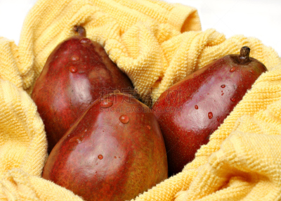 干净,anjou pear,红色,清新,水平画幅,梨,水果,无人,有机食品,湿