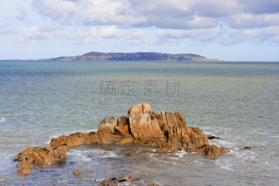 地形,海洋,达尔基,霍斯,爱尔兰都柏林,水,天空,夏天,石头,海滩