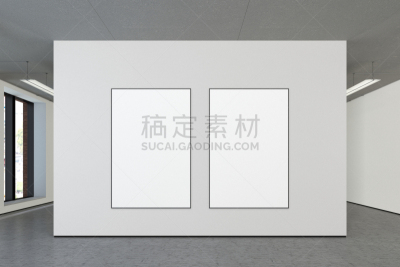 空白的,画廊的开幕式,帆布,两个物体,巨大的,画布,文件夹,图片视觉效果,墙