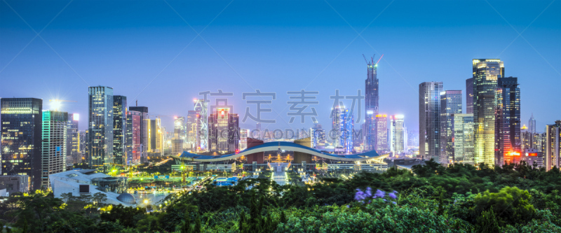 深圳,东莞,广东省,体育场,水平画幅,夜晚,无人,曙暮光,户外,都市风景