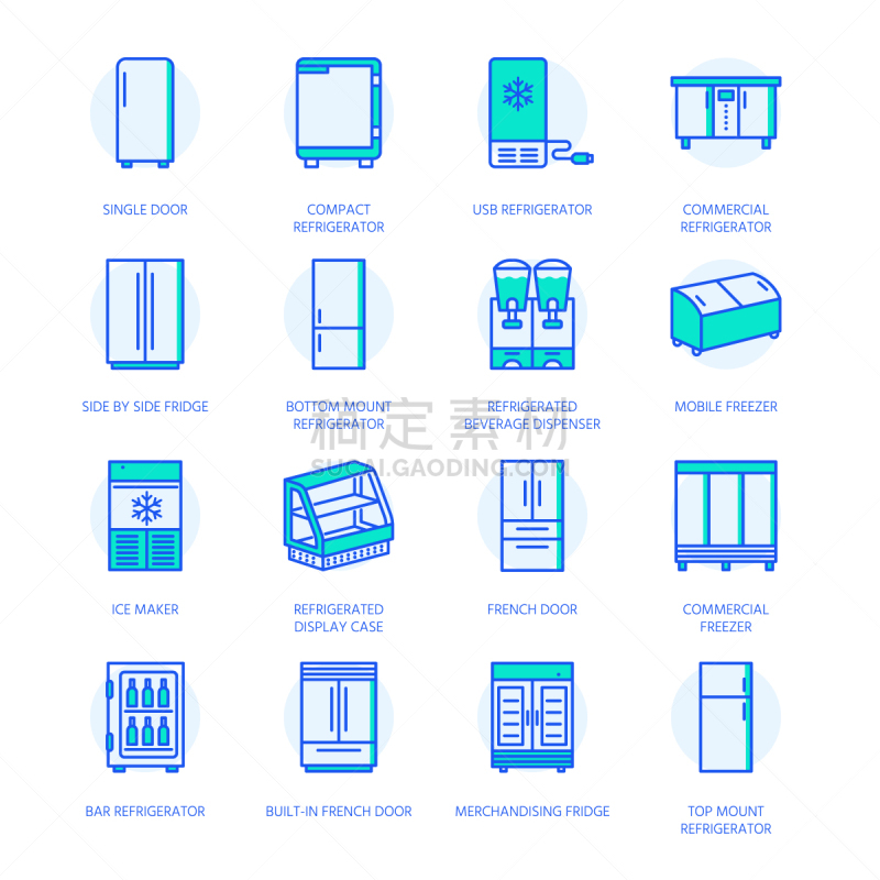 冰箱,家用器具,平坦的,冷藏货架,计算机图标,用具,直的,线条,细的,标志