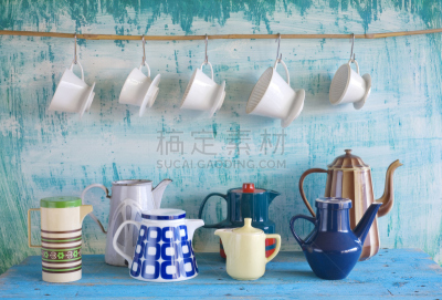 咖啡壶,咖啡滤纸,餐具,咖啡店,水平画幅,古老的,家庭生活,组物体,饮料,咖啡