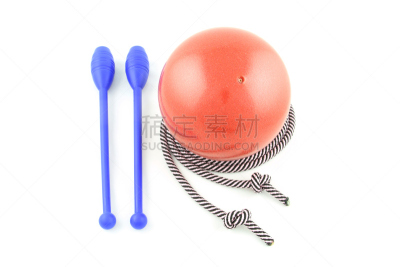 体操设备,白色背景,球,背景分离,运动,体操,纺织品,图像,设备用品,无人