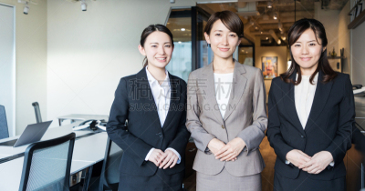 女人,办公室,三个人,亚洲,套装,经理,日本人,青年人,专业人员,公司企业