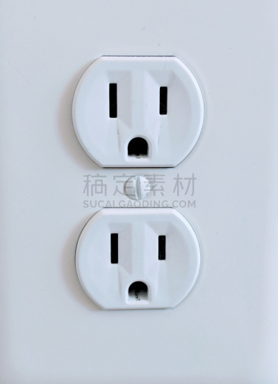插座,惊奇,白色,似人脸,三孔插座,背景分离,概念,垂直画幅,室内,技术