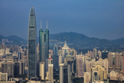 深圳,国际著名景点,迅速,水平画幅,建筑,无人,古城,经济特区,环境保护,山