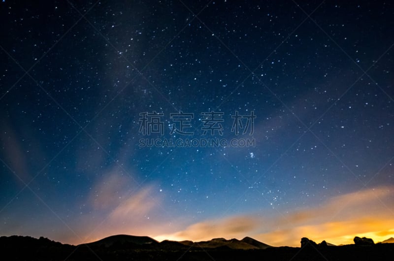 兰萨罗特岛,夜晚,天空,银河系,timanfaya national park,长时间曝光,留白,星星,星系,星云