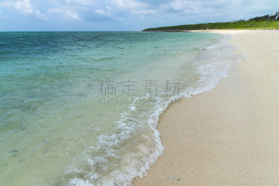 海滩,竹富岛,冲绳县,风景,沙子,平视角,竹富町,纯净,夏天,滨水