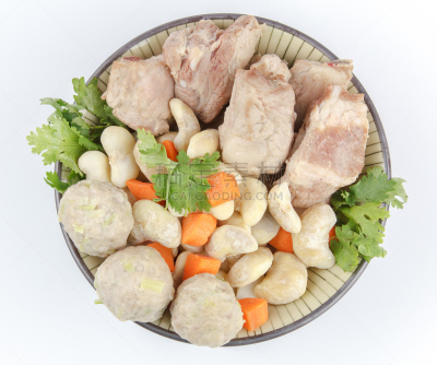 荸荠,猪肉,扎草,腰肉,水,褐色,水平画幅,生食,特写,工作室