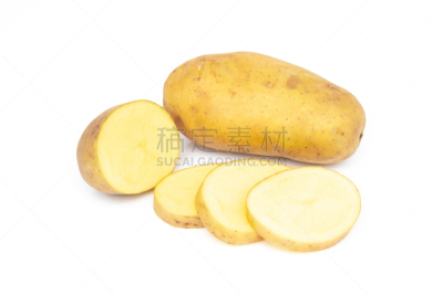清新,马铃薯,白色背景,分离着色,切片食物,农业,蔬菜,食品,泰国,甜食