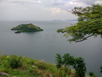 基伍湖,非洲,卢旺达,水,天空,美,水平画幅,旅行者,夏天,户外