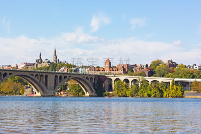 key bridge,波托马克河,华盛顿特区,滨水,美国,水上运动,乔治敦,皮船,社区,水