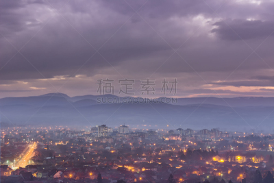 风景,戏剧性的天空,云,都市风景,皮罗特,远距离,地平线,蓝色,紧迫,山脉