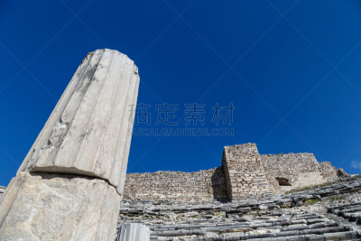 圆形剧场,米利都,都市风景,旅游目的地,水平画幅,建筑,无人,国际著名景点,考古学,土耳其