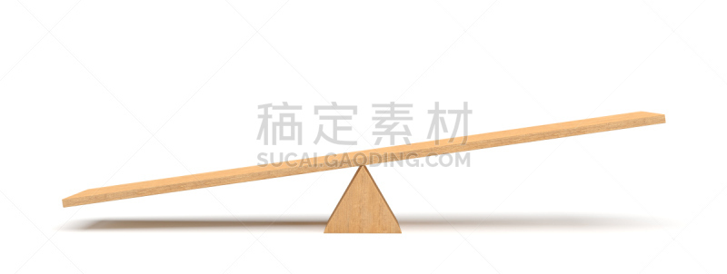 跷跷板,侧面视角,斜靠,白色背景,三维图形,木制,光,托特里积,平衡力,平衡