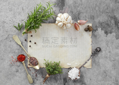 香料,纸,草本,蔬菜,配方,多香果粉,清新,多样,食品,咖喱