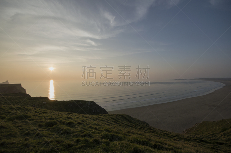 海滩,自然美,罗希力湾,风景,水,天空,美,水平画幅,沙子,无人