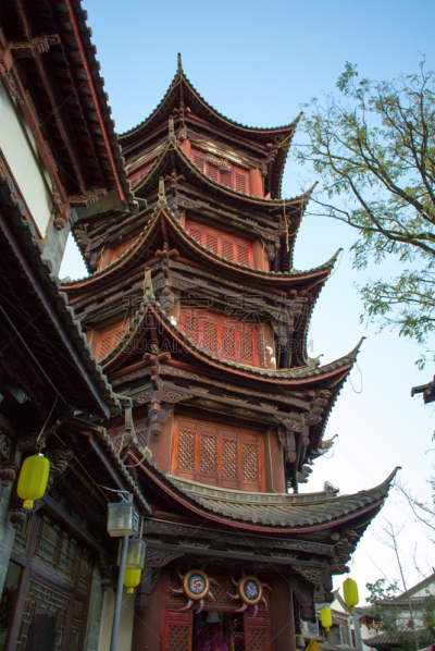 宝塔,昆明,云南省,垂直画幅,建筑,无人,亭台楼阁,屋顶,佛教,著名景点