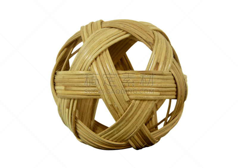 柳条,球,藤球,亚洲,白色背景,背景分离,运动,一个物体,图像,缅甸