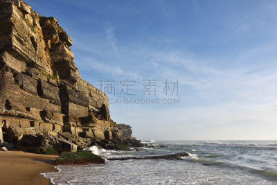 阿赞哈斯都玛,大西洋,葡萄牙,海岸线,乡村,新特拉,里斯本,水,天空,美