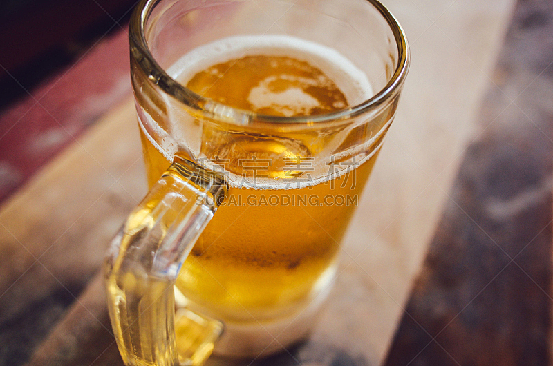 啤酒,冷,冰块,饮料,寒冷,含酒精饮料,清新,啤酒泵,玻璃杯,泰国