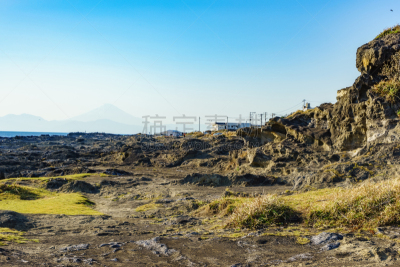 神奈川县,岛,野餐,著名景点,富士山,户外活动,休闲活动,岩石,户外,天空