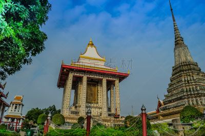 宝塔,艺术,水平画幅,建筑,无人,班戈寇科省,泰国,建筑业,东南亚,佛教