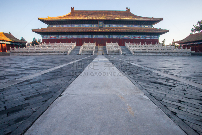 远古的,建筑外部,寺庙,传统,太庙,中式庭院,日落时分,古代,亭台楼阁,博物馆