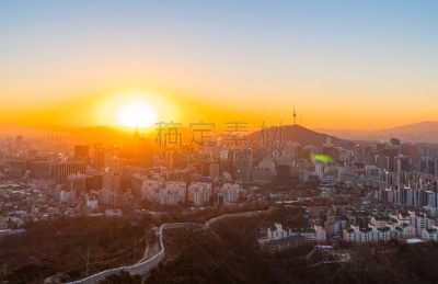 韩国,城市天际线,首尔,商务,照明设备,交通,迅速,现代,著名景点,朝鲜半岛
