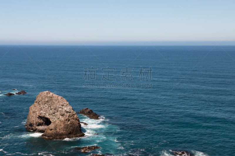 海洋,岩层,努盖特角,奥塔哥地区,水,天空,水平画幅,无人,野外动物,偏远的