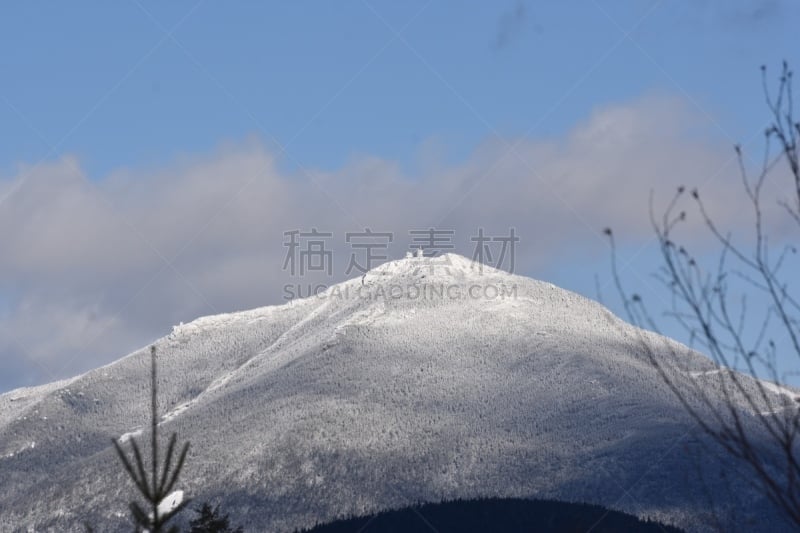 阿迪隆戴克山脉,lake placid town,秋天,图像,雪,美国,无人,户外,水平画幅,八仙湖