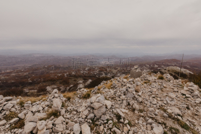 黑山,全景,图像,山,安静,云,树荫,草,著名景点,夏天