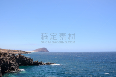 熔岩,海滩,海岸线,干的,哈纳海岸,兰萨罗特岛,水,水平画幅,无人,大西洋群岛