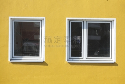 平衡折角灯,窗户,联排别墅,水平画幅,建筑,无人,黄色,房屋,公寓,德国