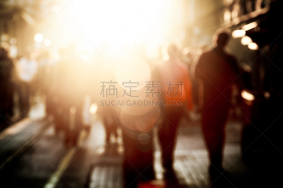 参观者,镜头眩光,街道,色彩鲜艳,塔克西姆广场,拥挤的,独立大道,群众,运动模糊,城市生活