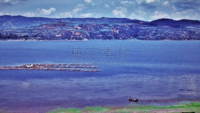 湖,风景,昆明,旅游目的地,水平画幅,无人,户外,云南省,山脉,2015年