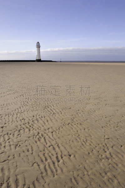 灯塔楼,海滩,利物浦默西河,利物浦,垂直画幅,天空,留白,沙子,无人,运输