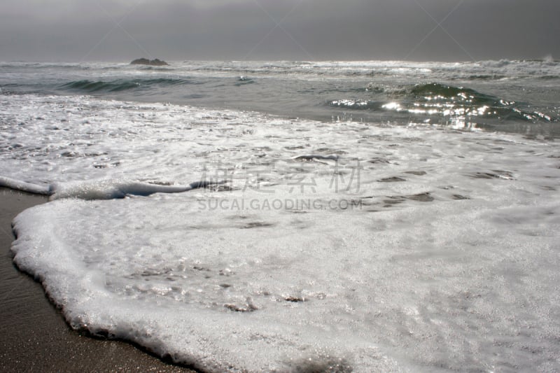 奥勒冈海滨,风景,自然,水,暴风雨,水平画幅,沙子,无人,海洋,波浪