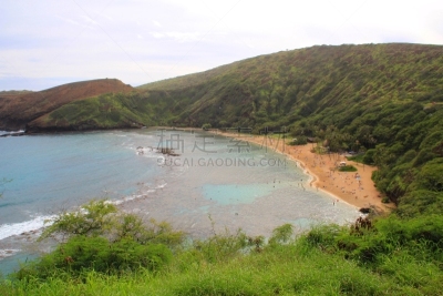 恐龙湾,美国,水平画幅,无人,太平洋岛屿,户外,太阳,岛,海洋,海滩