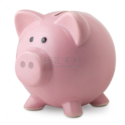小猪扑满,存钱罐,陶瓷制品,无人,猪,玩具,简单,白色背景,概念和主题