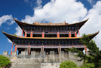 大理,崇圣寺三塔,云南省,自然,非都市风光,旅游目的地,水平画幅,无人,古老的