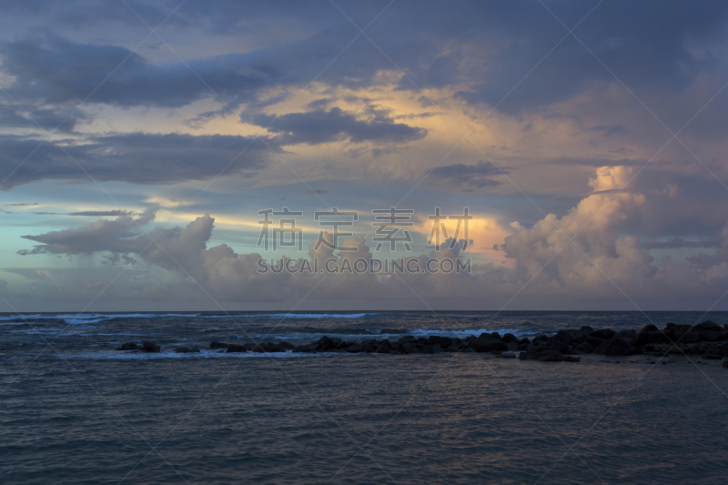 波多黎各,风景,海滩,旧圣胡安海滩,云,图像,海洋,美,圣胡安,旧圣胡安