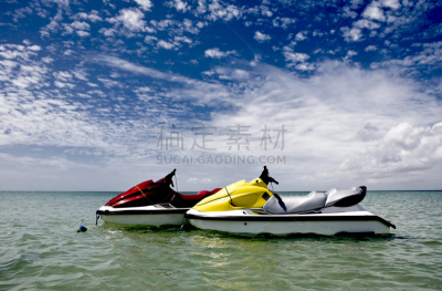大量物体,汽艇赛,热带气候,水上运动,图像,海洋,色彩鲜艳,喷水推进艇,色彩饱和,无人