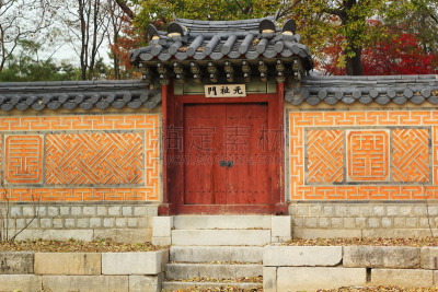 宫殿,韩国,庆州市,景福宫,首尔,水平画幅,户外,建筑业,屋顶,朝鲜半岛