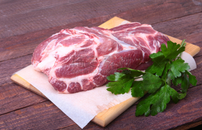 草本,排骨,肉,猪肉,欧芹,生食,叶子,嫩里脊排,炸肉排,水平画幅
