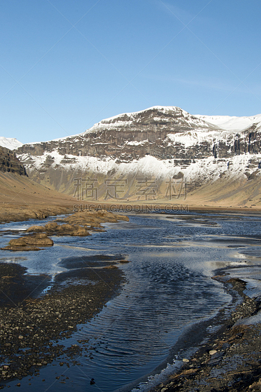 冰岛国,圆形,金色,垂直画幅,选择对焦,水,天空,禅宗,雪,无人