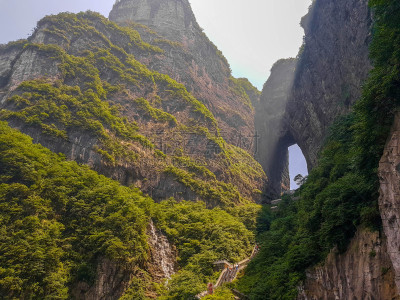 湖南省,自然,天门,中国,天门山,地形,长沙,著名景点,大门,天空