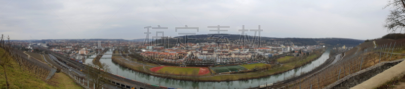 Panoramic picture of the city of Würzburg (Germany)